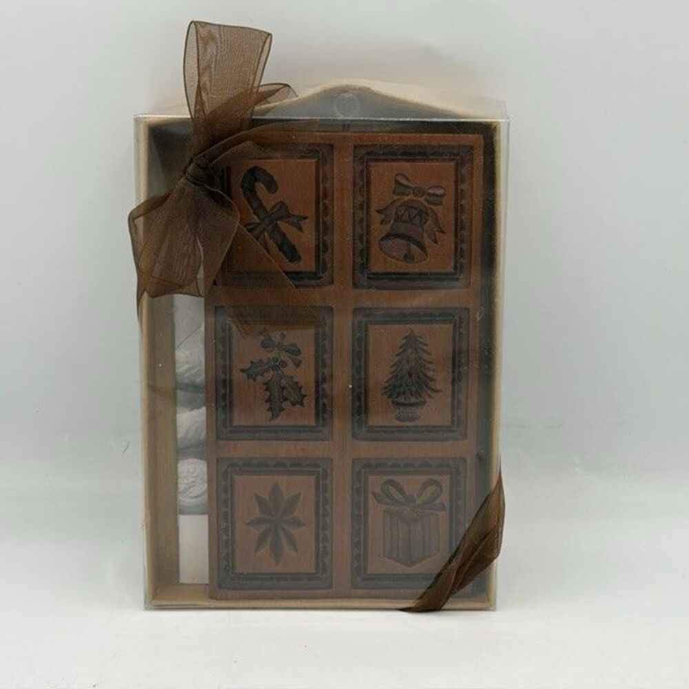 Springerle Speculaas Gingerbread Cookie Stamp Press Mold - HOLIDAY DELIGHTS